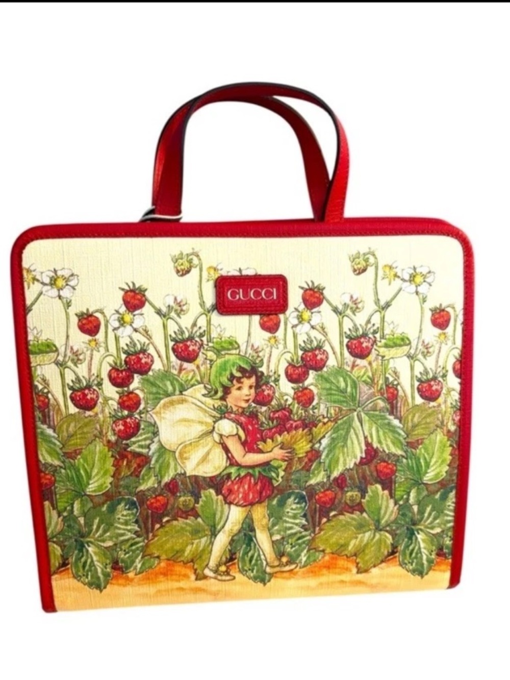 Sold Out Gucci Love Parade Kids Strawberry Fairy Tote - Picture 2 of 5